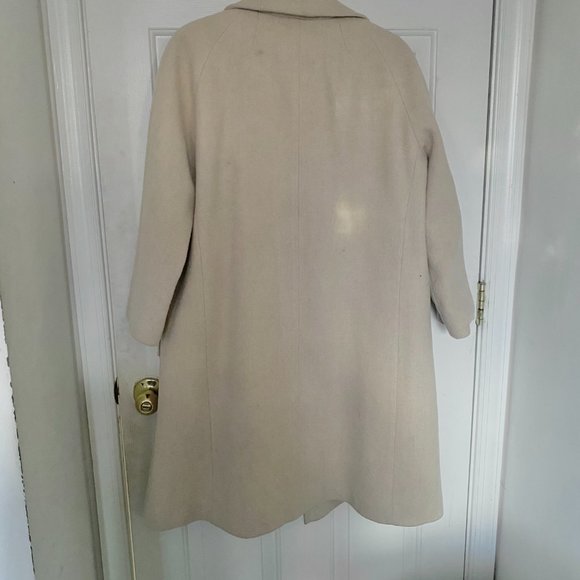 Beige peacoat wool trenchcoat - Picture 2 of 3